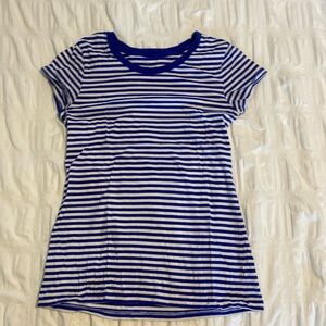 Gap Blue and White Stripe Tee